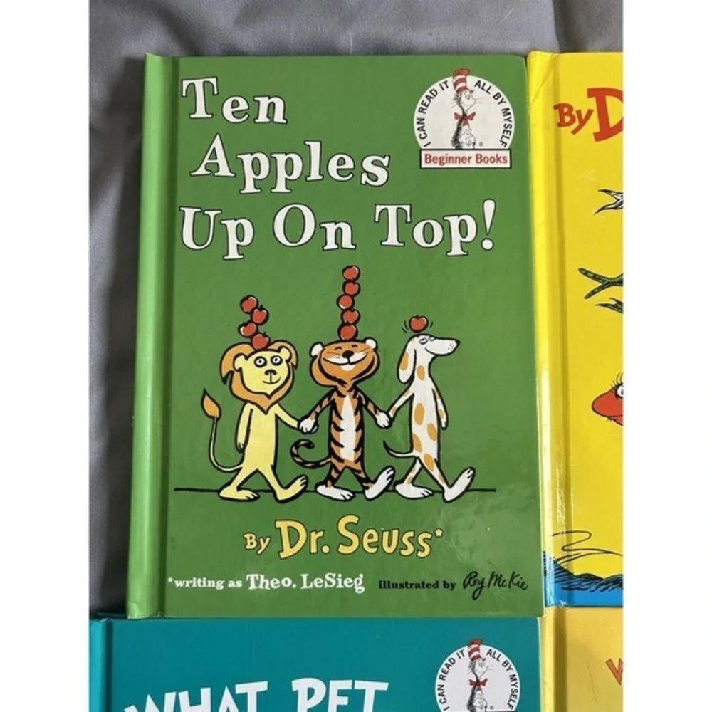 4-PC Dr‎ Seuss Books Kids Children's Beginner Reading Gift School Learning